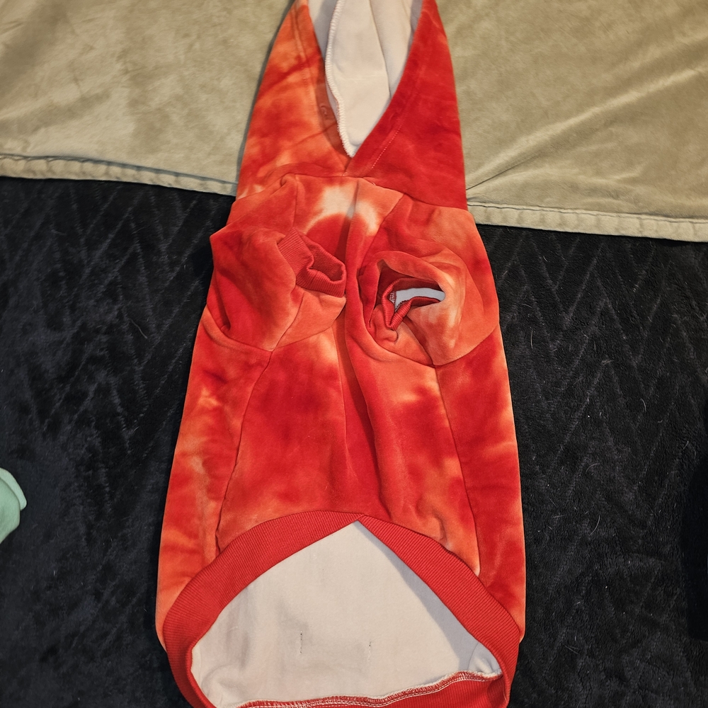 Red Cozy Dog Hoodie Clothing - Picture 6 of 8